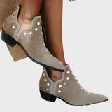 Virginia™ - Botas Boho Chic com tachas