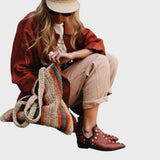 Virginia™ - Botas Boho Chic com tachas