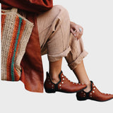 Virginia™ - Botas Boho Chic com tachas