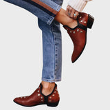 Virginia™ - Botas Boho Chic com tachas