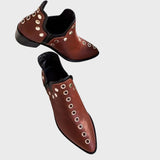 Virginia™ - Botas Boho Chic com tachas