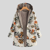 Amália™ - Casaco elegante de lã com padrão floral