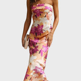 Manuela™ - Vestido longo de cetim