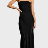 Manuela™ - Vestido longo de cetim