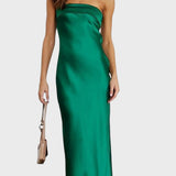 Manuela™ - Vestido longo de cetim
