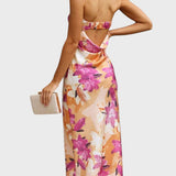 Manuela™ - Vestido longo de cetim