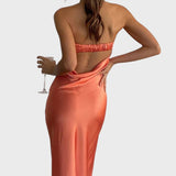 Manuela™ - Vestido longo de cetim