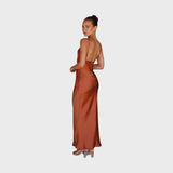 Valentina™ - Vestido Longo de Cetim