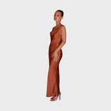 Valentina™ - Vestido Longo de Cetim