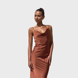 Valentina™ - Vestido Longo de Cetim