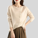 Flora™ - Casaco de malha com botões elegantes