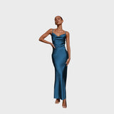 Valentina™ - Vestido Longo de Cetim