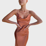 Valentina™ - Vestido Longo de Cetim