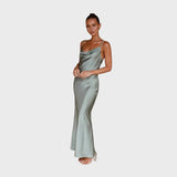Valentina™ - Vestido Longo de Cetim