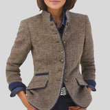 Justina™ - Casaco elegante com charme vintage