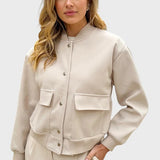 Rosaura™ - Casaco bomber simples