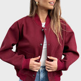 Rosaura™ - Casaco bomber simples