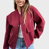 Rosaura™ - Casaco bomber simples