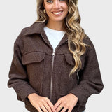 Lourença™ - Casaco teddy bomber