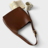 Madalena™ - Mala de Ombro Hobo em Pele Lisa