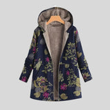 Amália™ - Casaco elegante de lã com padrão floral