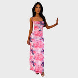 Rafaela™ - Vestido com Padrão Floral Romântico