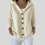 Jéssica™  - Cardigan com capuz
