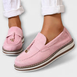 Ermesinda™ - Mocassins casuais com biqueira redonda