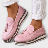 Ermesinda™ - Mocassins casuais com biqueira redonda