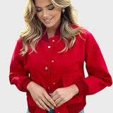 Rosaura™ - Casaco bomber simples