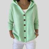 Jéssica™  - Cardigan com capuz