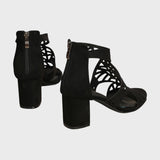 Savana™ – Sandálias de salto com recortes geométricos