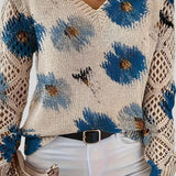 Ingride™ - Camisola elegante com padrão floral