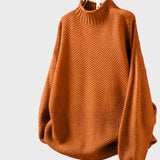 Flor™ - Camisola Oversized com Gola Alta e Textura Aconchegante