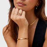 Carminda™ - Anel Folha de Ouro