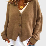 Ludovina™ - Cardigan simples e macio