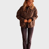 Márcia™ - Casaco moderno com padrão leopardo