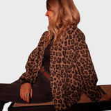 Márcia™ - Casaco moderno com padrão leopardo