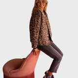Márcia™ - Casaco moderno com padrão leopardo