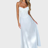 Verónica™ - Vestido Maxi Sem Mangas com Cordões