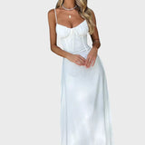 Verónica™ - Vestido Maxi Sem Mangas com Cordões
