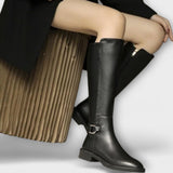 Carmo™ - Botas de Cano Alto em Pele