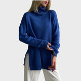 Larissa™ - Camisola em Malha Oversize de Gola Alta