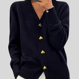 Irís™ - Cardigan com botões em forma de coração