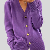 Irís™ - Cardigan com botões em forma de coração